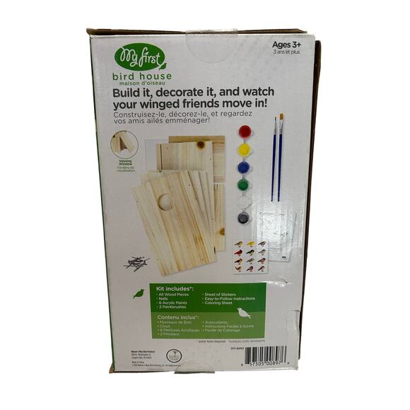 MY FIRST NIP "Build-It-Together Kit" Bird House Ages 3+ - Picture 2 of 4